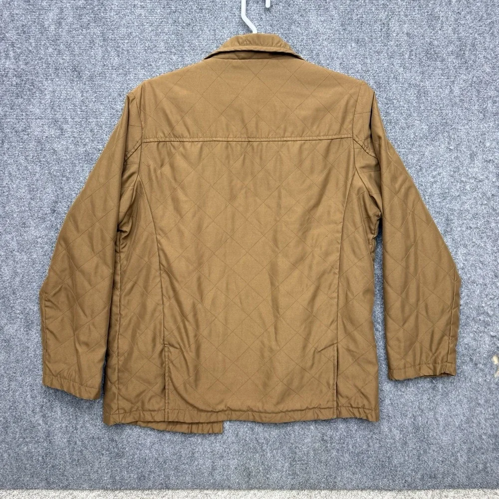 Beretta quilted zip & button up light field jacket Mens Large w/ loose stitching